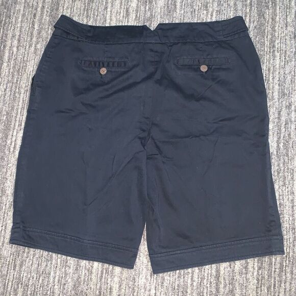 AB Studio Women’s 10 Black “Pant” Bermuda Style 10” Inseam Casual Shorts - Picture 7 of 7